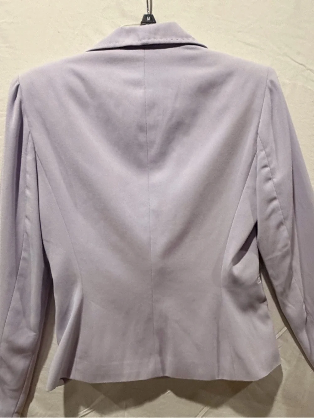 B Moss Tailor Blazer Lilac Lavender Single Button Size 6